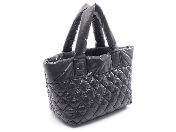 CHANEL Borsa Tote Piccola Coco Cocoon Nero Bordò - vista 2
