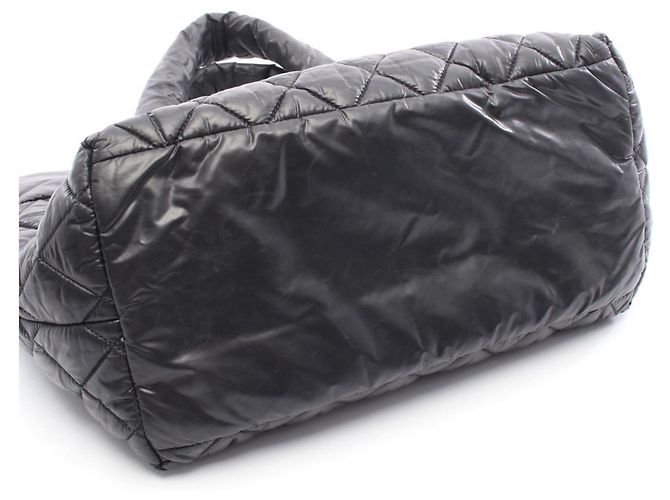 CHANEL Borsa Tote Piccola Coco Cocoon Nero Bordò - vista 8