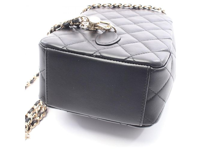 Zaino/borsa in pelle Matelassé Chanel Nero - vista 6