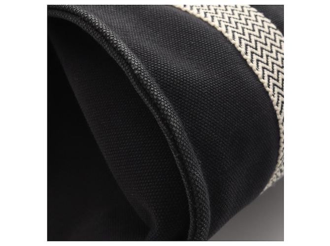 Hermès Cannes PM Tote Bag Schwarz Roh - Ansicht 6