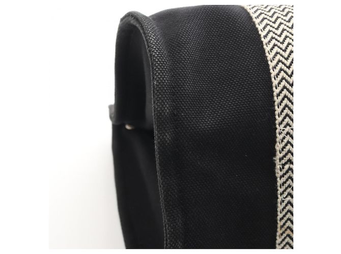 Hermès Cannes PM Tote Bag Schwarz Roh - Ansicht 9