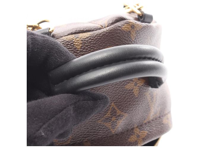 Zaino/borsa Palm Springs Mini di Louis Vuitton Marrone Nero - vista 11