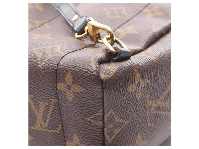 Zaino/borsa Palm Springs Mini di Louis Vuitton Marrone Nero - vista 7