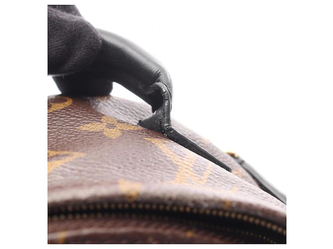 Zaino/borsa Palm Springs Mini di Louis Vuitton Marrone Nero - vista 9
