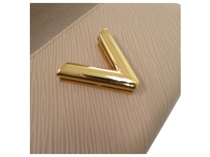 Twist Billetera bifold de cuero Epi Louis Vuitton Beige - vista 10