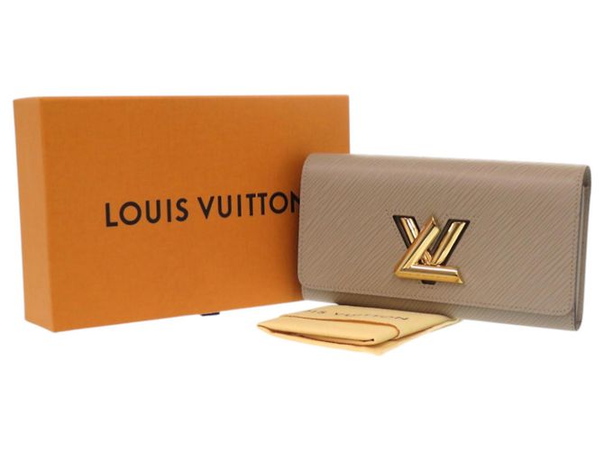 Twist Billetera bifold de cuero Epi Louis Vuitton Beige - vista 2