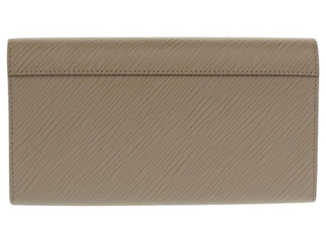 Twist Billetera bifold de cuero Epi Louis Vuitton Beige - vista 3