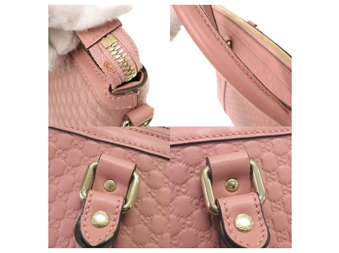 Gucci Micro Guccissima Lederhandtasche Pink - Ansicht 10