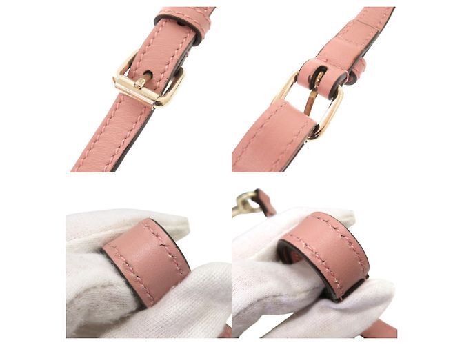 Gucci Micro Guccissima Lederhandtasche Pink - Ansicht 8