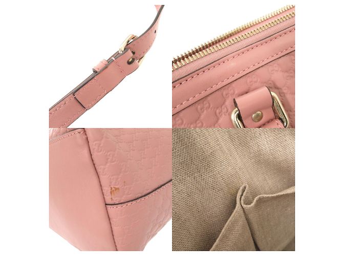 Gucci Micro Guccissima Lederhandtasche Pink - Ansicht 9