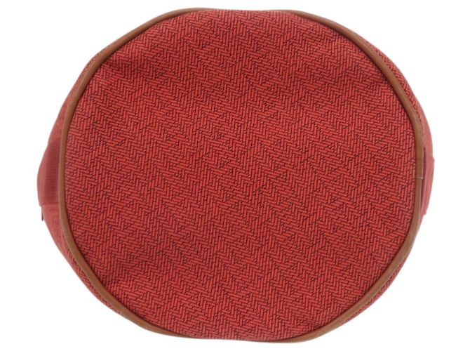 Hermès Borsa Hermes Saxo MM Toile H Arancione - vista 3