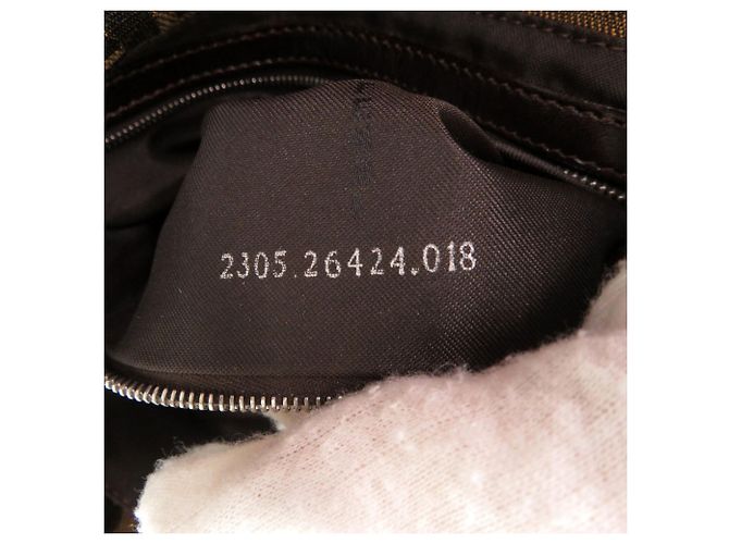 Bolsa Mamma Bucket em padrão Zucca da Fendi Marrom - vista 7