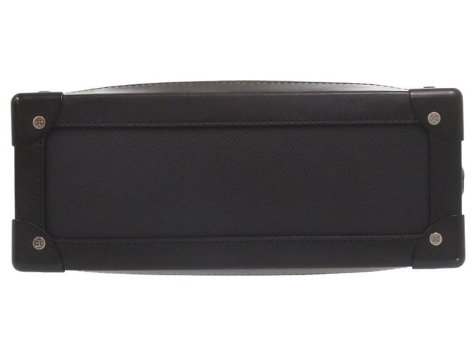 Borsa a spalla Louis Vuitton Soft Trunk in pelle Taiga arcobaleno Nero - vista 3