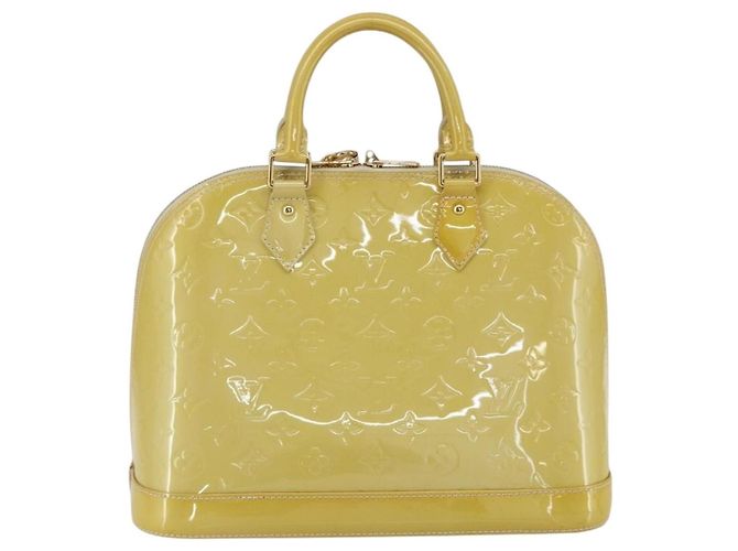 Louis Vuitton Alma Handtasche Monogram Vernis PM Beige - Ansicht 2