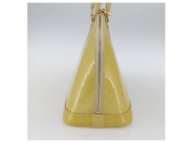 Louis Vuitton Alma Handtasche Monogram Vernis PM Beige - Ansicht 3