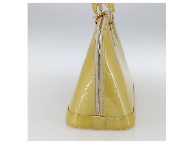 Louis Vuitton Alma Handtasche Monogram Vernis PM Beige - Ansicht 4