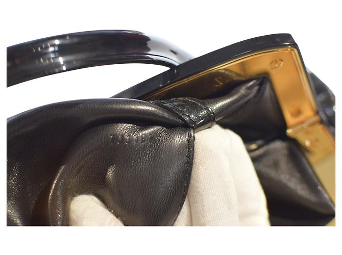Borsa Lockit BB in pelle verniciata Monogram nera edizione limitata Louis Vuitton M40604 Nero - vista 11