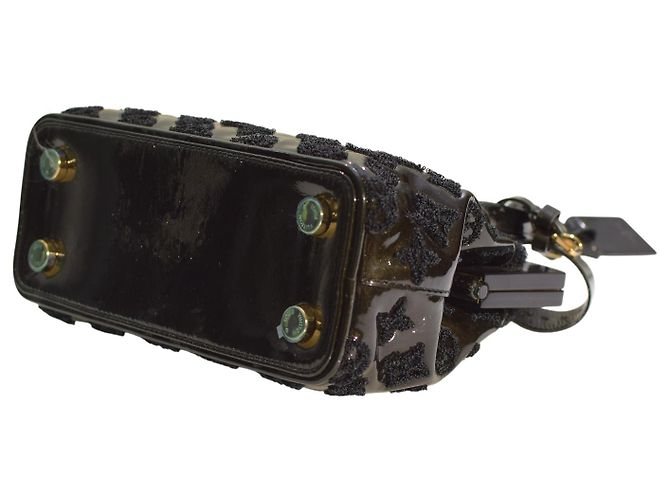 Borsa Lockit BB in pelle verniciata Monogram nera edizione limitata Louis Vuitton M40604 Nero - vista 4