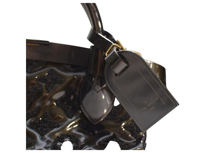 Borsa Lockit BB in pelle verniciata Monogram nera edizione limitata Louis Vuitton M40604 Nero - vista 7