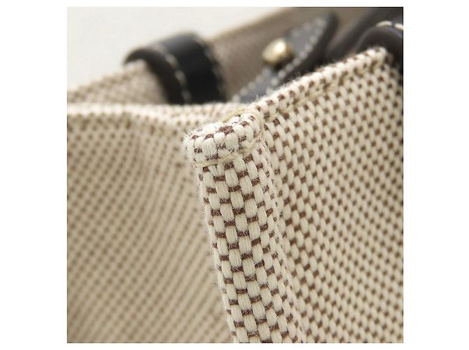 Chloé Borsa Tote Piccola Woody Bianco Blu - vista 13