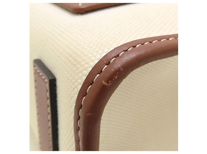 Borsa 2 in 1 in tela e pelle Burberry Marrone Crudo - vista 10