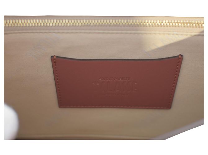 Autre Marque Alviero Martini 1ª Classe Python Print Lederhandtasche / Umhängetasche Braun Goldene Hardware - Ansicht 11