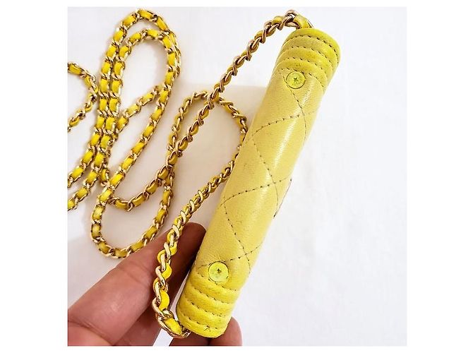 Chanel Matelasse Quilted Boy Yellow - view 14