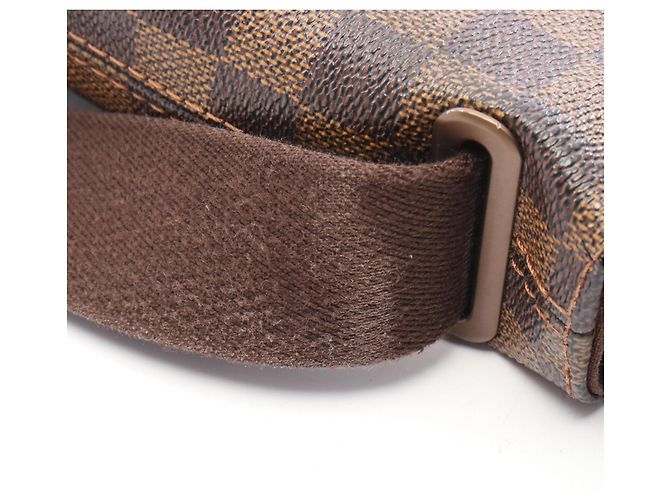 Borsa a Spalla Brooklyn PM Louis Vuitton Marrone Damier ebene - vista 11