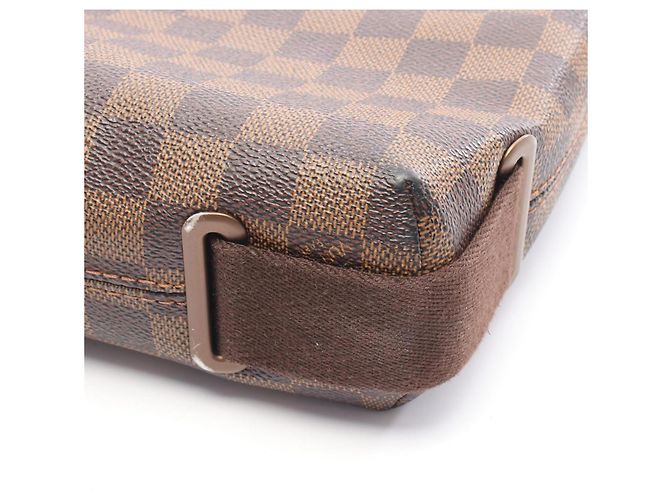 Borsa a Spalla Brooklyn PM Louis Vuitton Marrone Damier ebene - vista 14