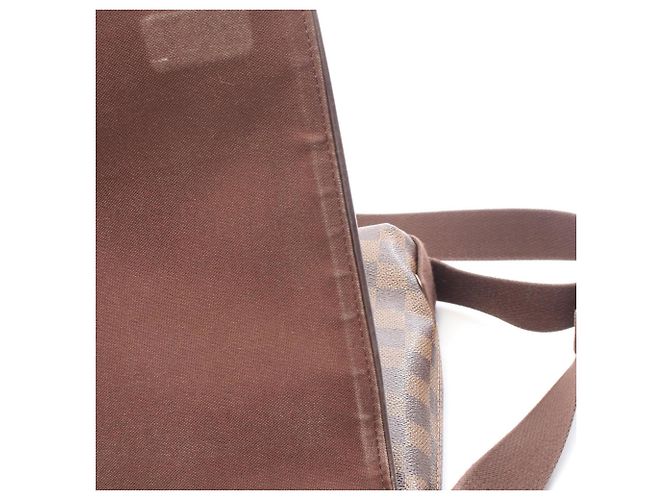 Borsa a Spalla Brooklyn PM Louis Vuitton Marrone Damier ebene - vista 7
