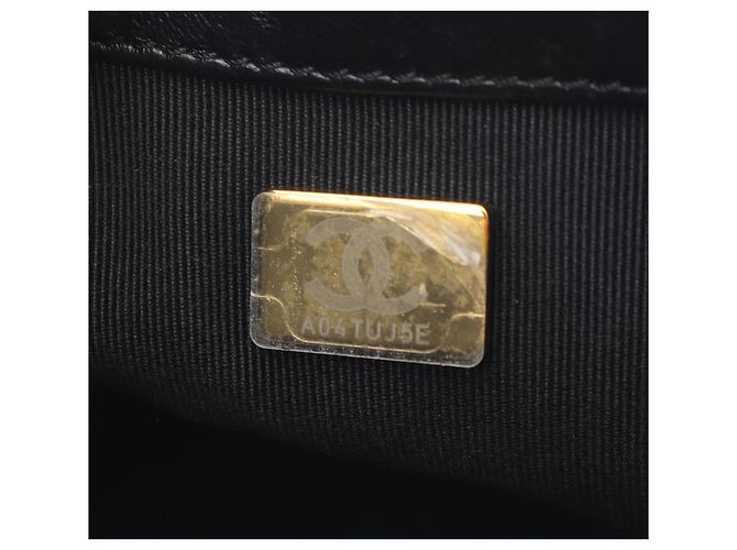 Borsa a Spalla in Pelle di Agnello Nera Matelassé Chanel Nero - vista 5