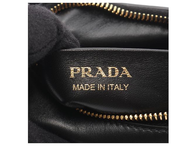 Borsa a mano in pelle di vitello morbida Prada Arke Nero - vista 4