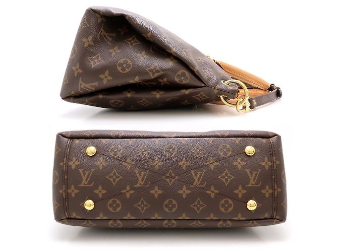 Borsa Tote Pallas 2 in 1 Monogramma Louis Vuitton Marrone D'oro - vista 3