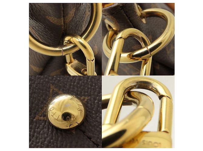 Borsa Tote Pallas 2 in 1 Monogramma Louis Vuitton Marrone D'oro - vista 7