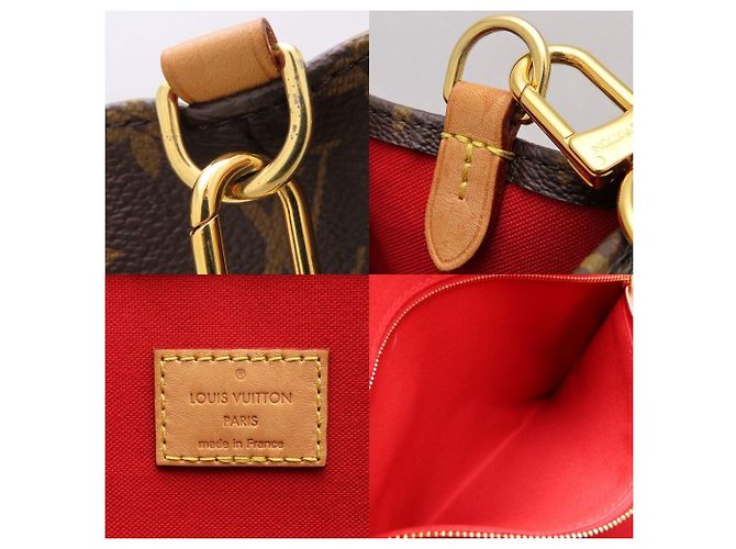Borsa Tote Sac Plat PM Monogram Louis Vuitton Marrone - vista 10
