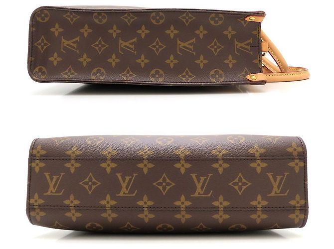 Borsa Tote Sac Plat PM Monogram Louis Vuitton Marrone - vista 3