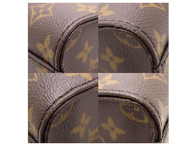 Borsa Tote Sac Plat PM Monogram Louis Vuitton Marrone - vista 8