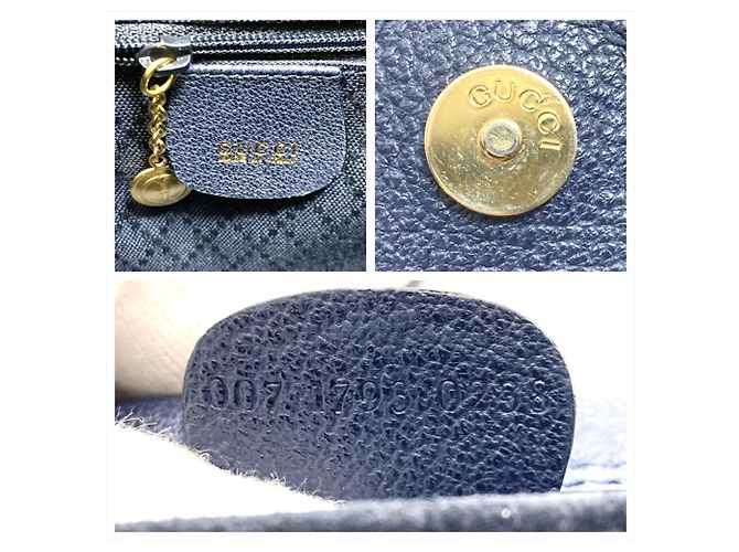 Borsa a Spalla Mini Bamboo di Gucci Blu navy - vista 8