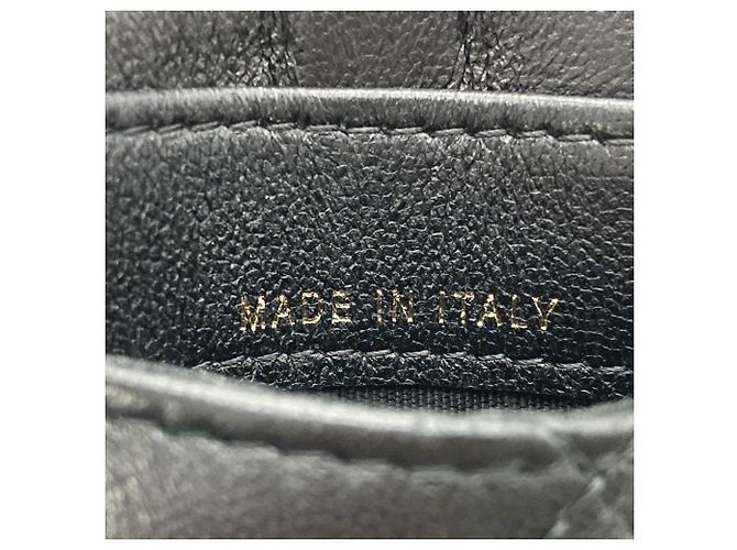Visitenkartenetui Matelassé Chanel Coco Mark Schwarz - Ansicht 6