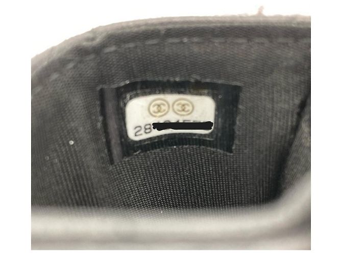 Visitenkartenetui Matelassé Chanel Coco Mark Schwarz - Ansicht 7