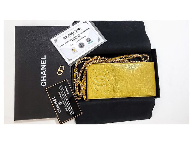 Chanel Timeless Sunglasses Case Yellow - view 5