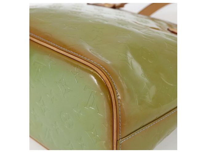 LOUIS VUITTON Bolso de Mano Monogram Vernis Houston Azul Bebé M91005 LV Auth ka2293 Azul claro - vista 15