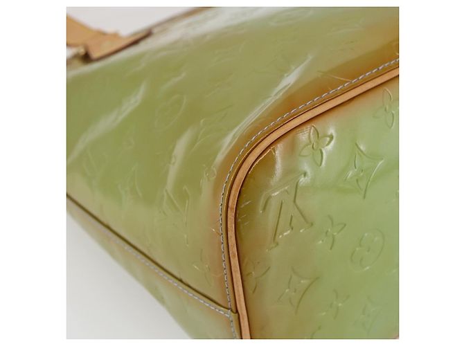 LOUIS VUITTON Bolso de Mano Monogram Vernis Houston Azul Bebé M91005 LV Auth ka2293 Azul claro - vista 16