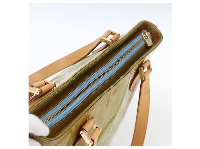 LOUIS VUITTON Bolso de Mano Monogram Vernis Houston Azul Bebé M91005 LV Auth ka2293 Azul claro - vista 6