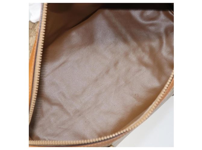 Céline Borsa a mano in tela Macadam CELINE PVC beige oro Auth ti3725 D'oro - vista 17