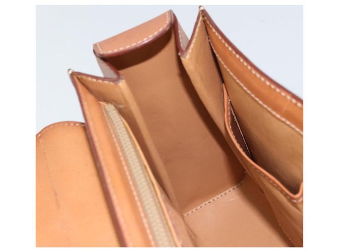 Céline CELINE Macadam Canvas Handtasche aus PVC-Leder in Braun und Gold Auth 172055 Golden - Ansicht 20