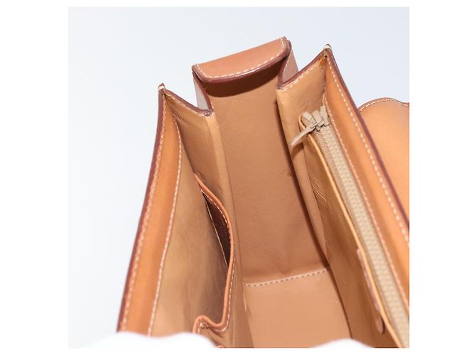 Céline CELINE Macadam Canvas Handtasche aus PVC-Leder in Braun und Gold Auth 172055 Golden - Ansicht 21