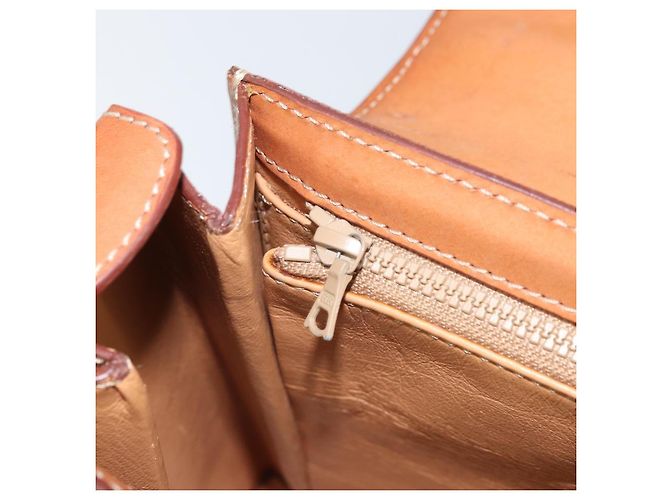 Céline CELINE Macadam Canvas Handtasche aus PVC-Leder in Braun und Gold Auth 172055 Golden - Ansicht 22