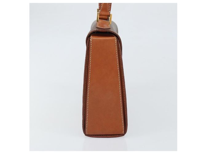 Céline CELINE Macadam Canvas Handtasche aus PVC-Leder in Braun und Gold Auth 172055 Golden - Ansicht 5