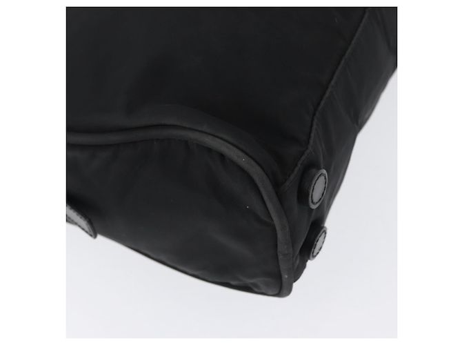 PRADA Borsa a mano in nylon nero argento Auth BA10663 - vista 12